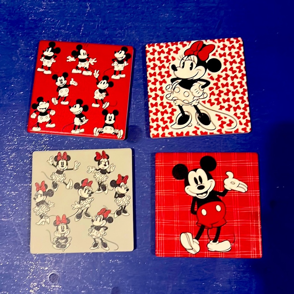 Set of 4 Mickey Mouse coasters